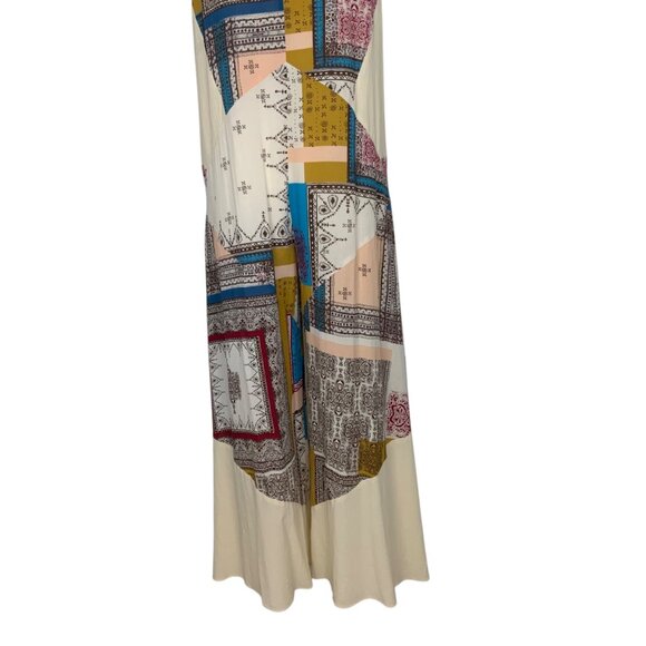 Free People All Patched Up Patchwork Jumpsuit XS Sleeveless Oversize Hippie Fall - Picture 10 of 12